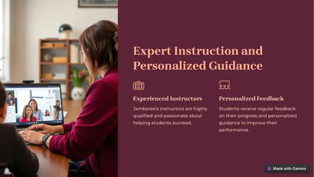 expert instruction and personalized guidance