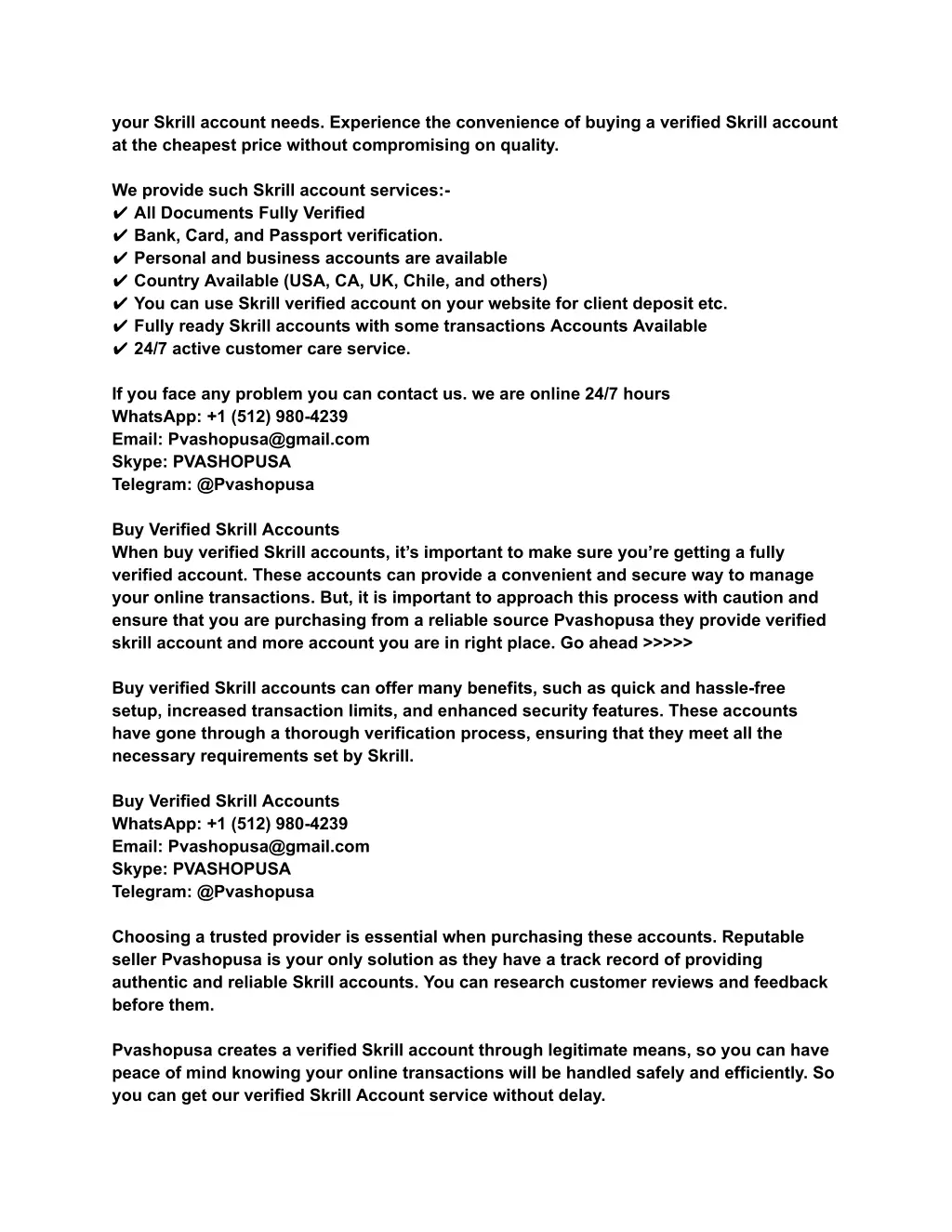 your skrill account needs experience