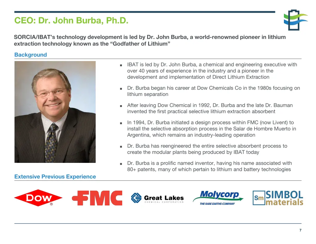 ceo dr john burba ph d