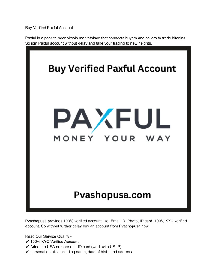 buy verified paxful account
