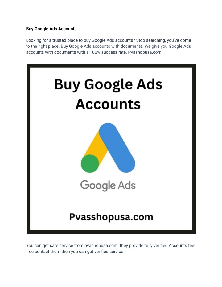 buy google ads accounts