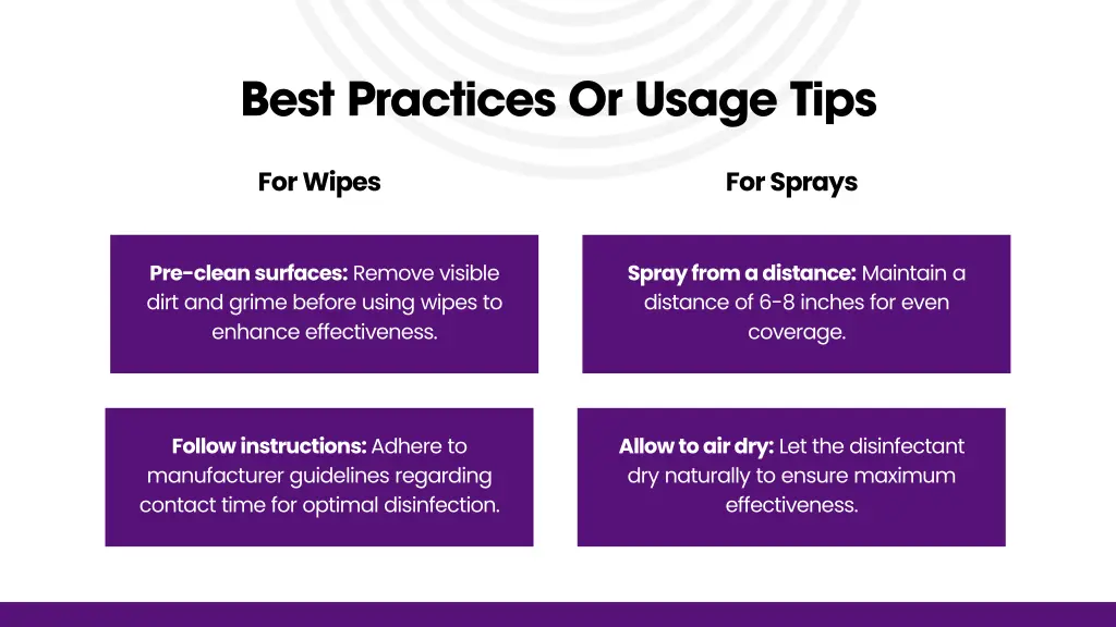 best practices or usage tips