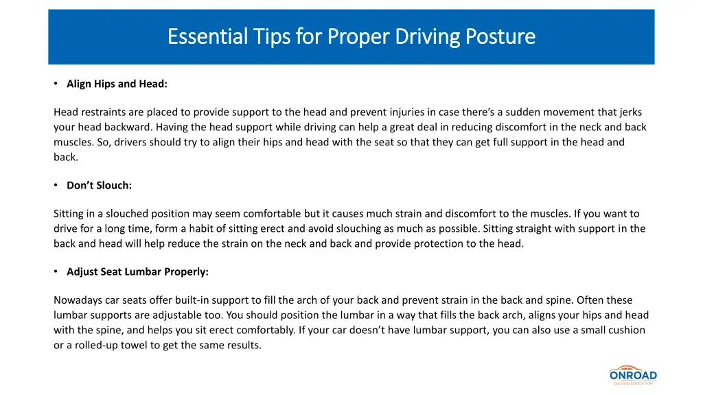 essential tips for proper driving posture 3