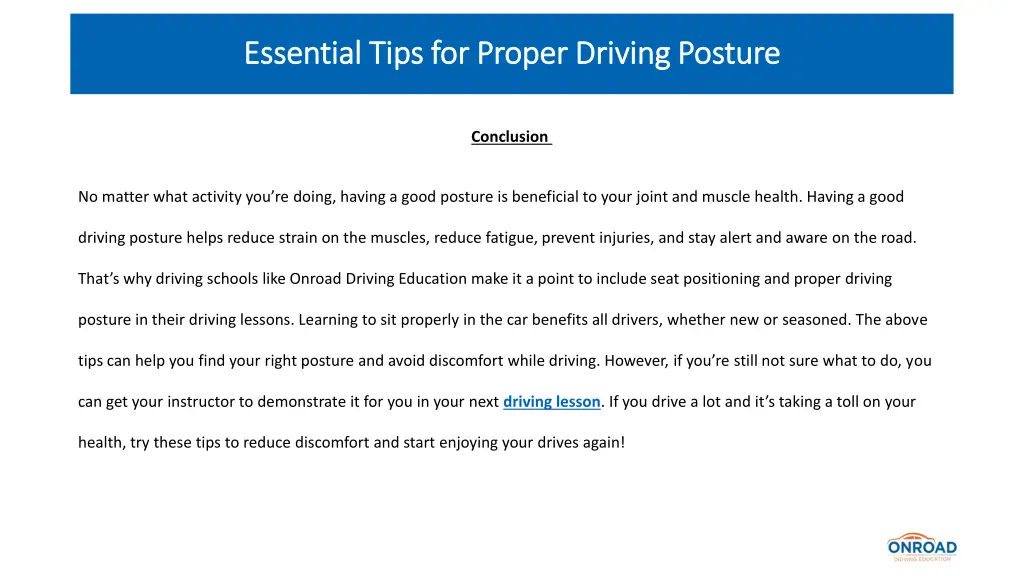 essential tips for proper driving posture 4