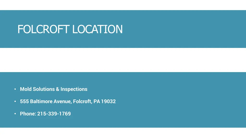 folcroft location