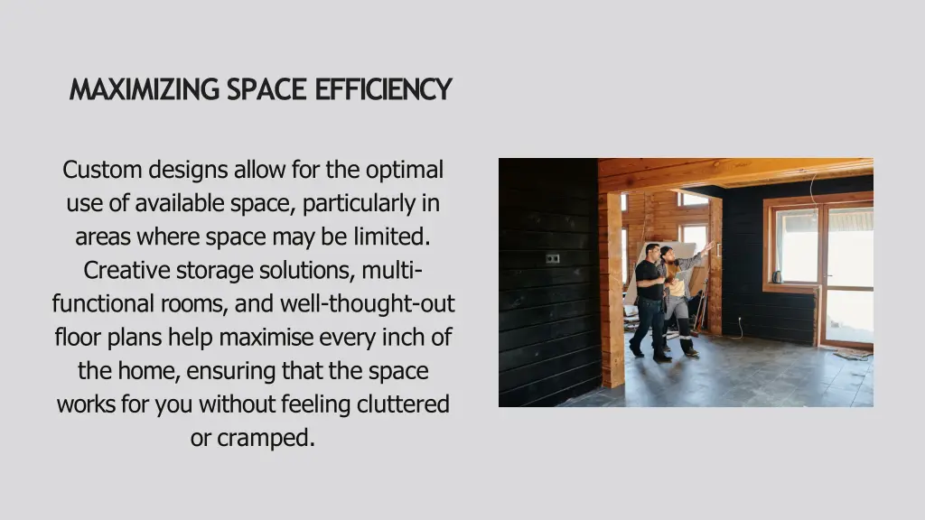 maximizing space efficiency