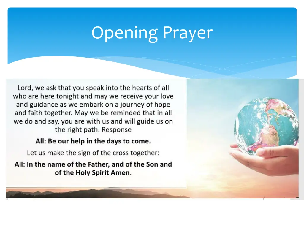 opening prayer 1