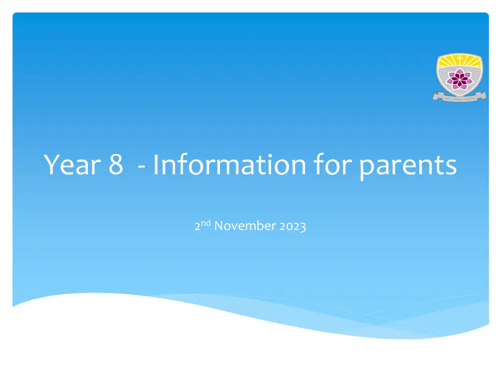 year 8 information for parents