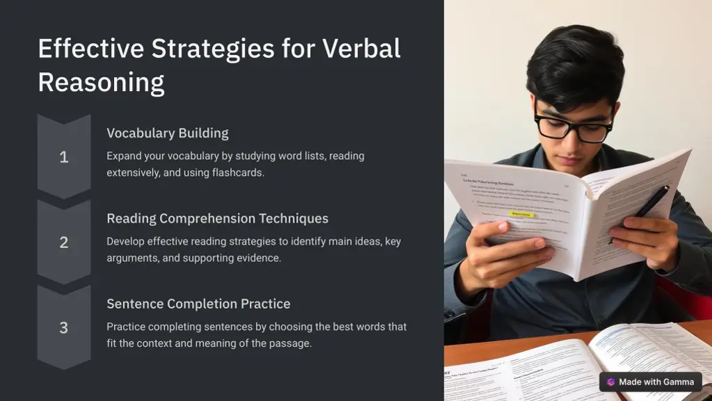 effective strategies for verbal reasoning
