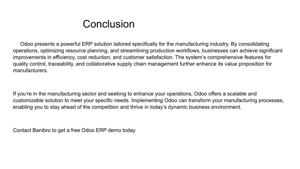 conclusion