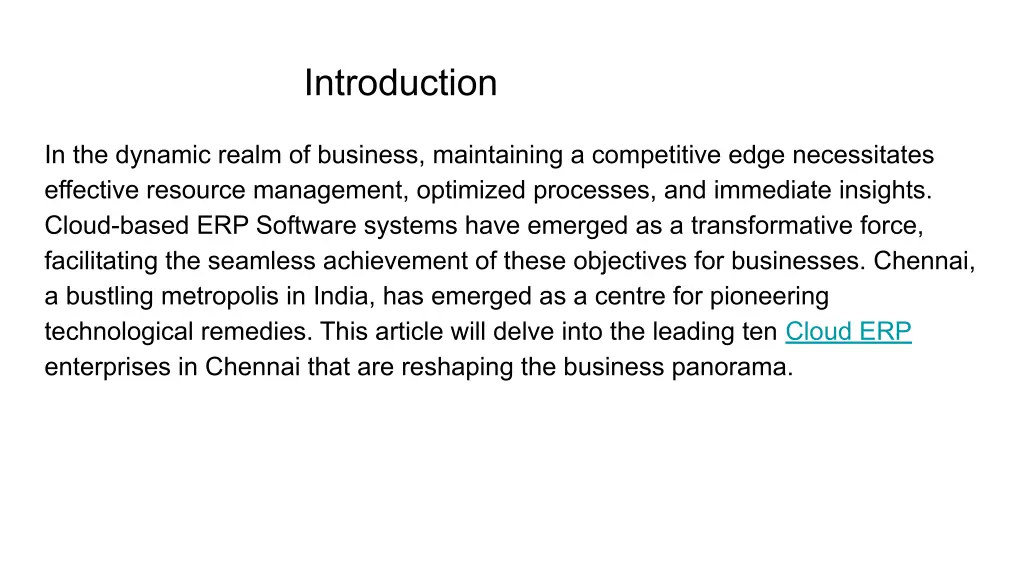 introduction