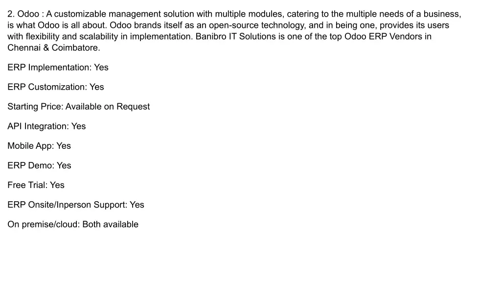 2 odoo a customizable management solution with