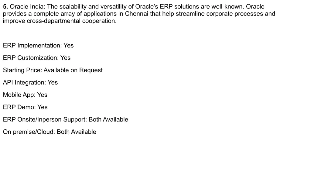 5 oracle india the scalability and versatility
