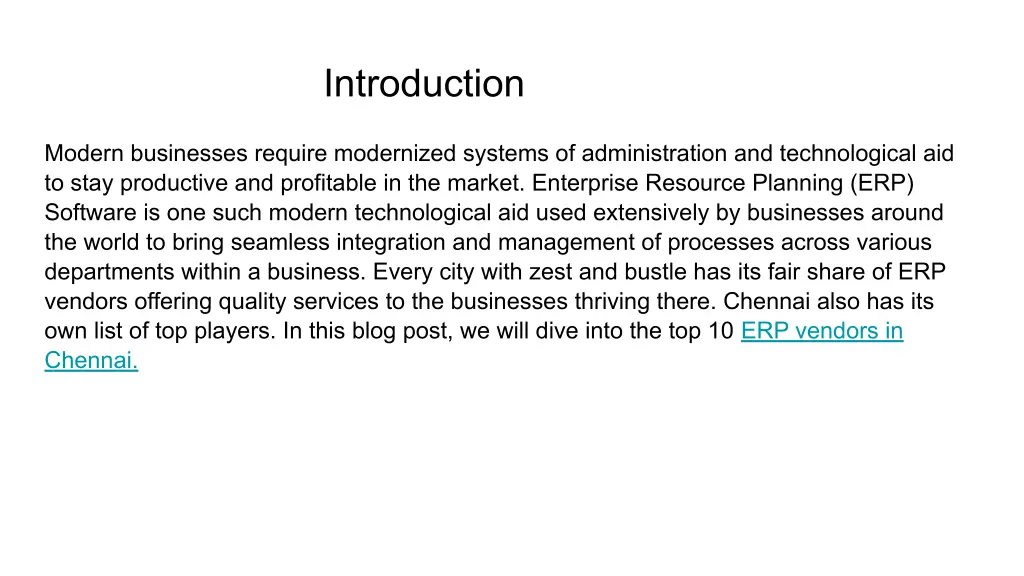 introduction