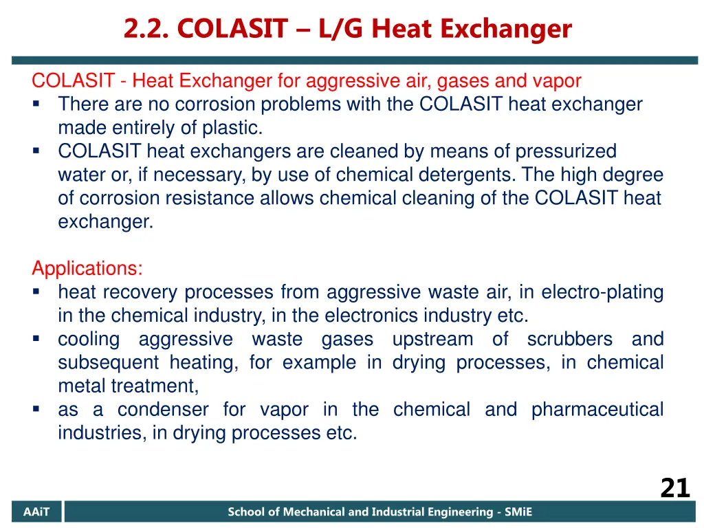 2 2 colasit l g heat exchanger