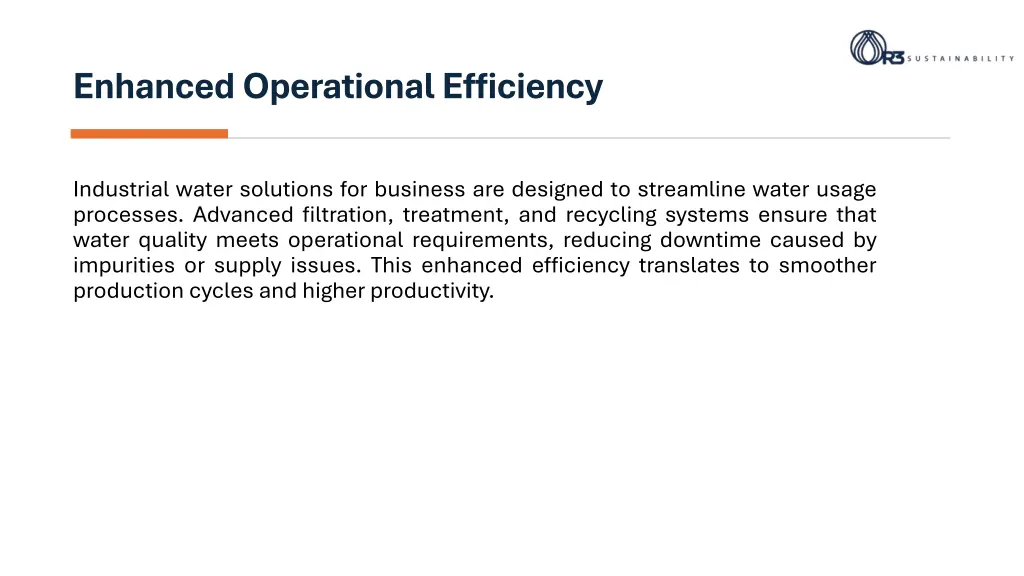 enhanced operational efficiency