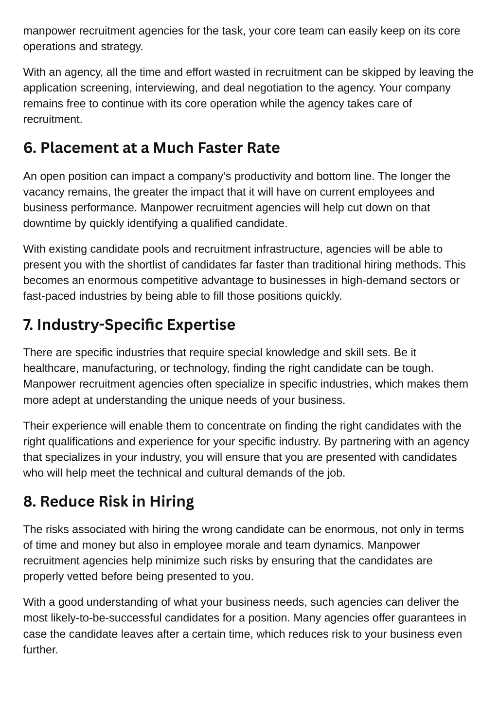 manpower recruitment agencies for the task your