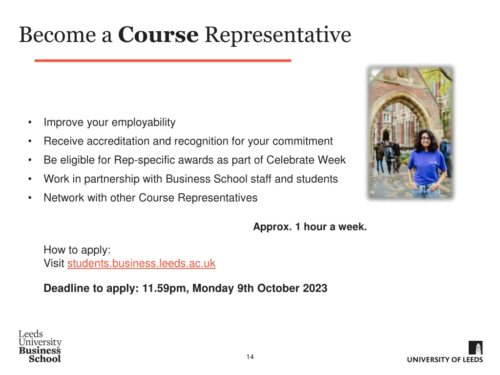 become a course representative