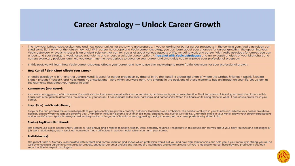 career astrology unlock career growth 1