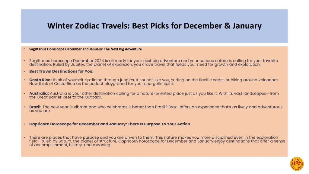 winter zodiac travels best picks for december 1