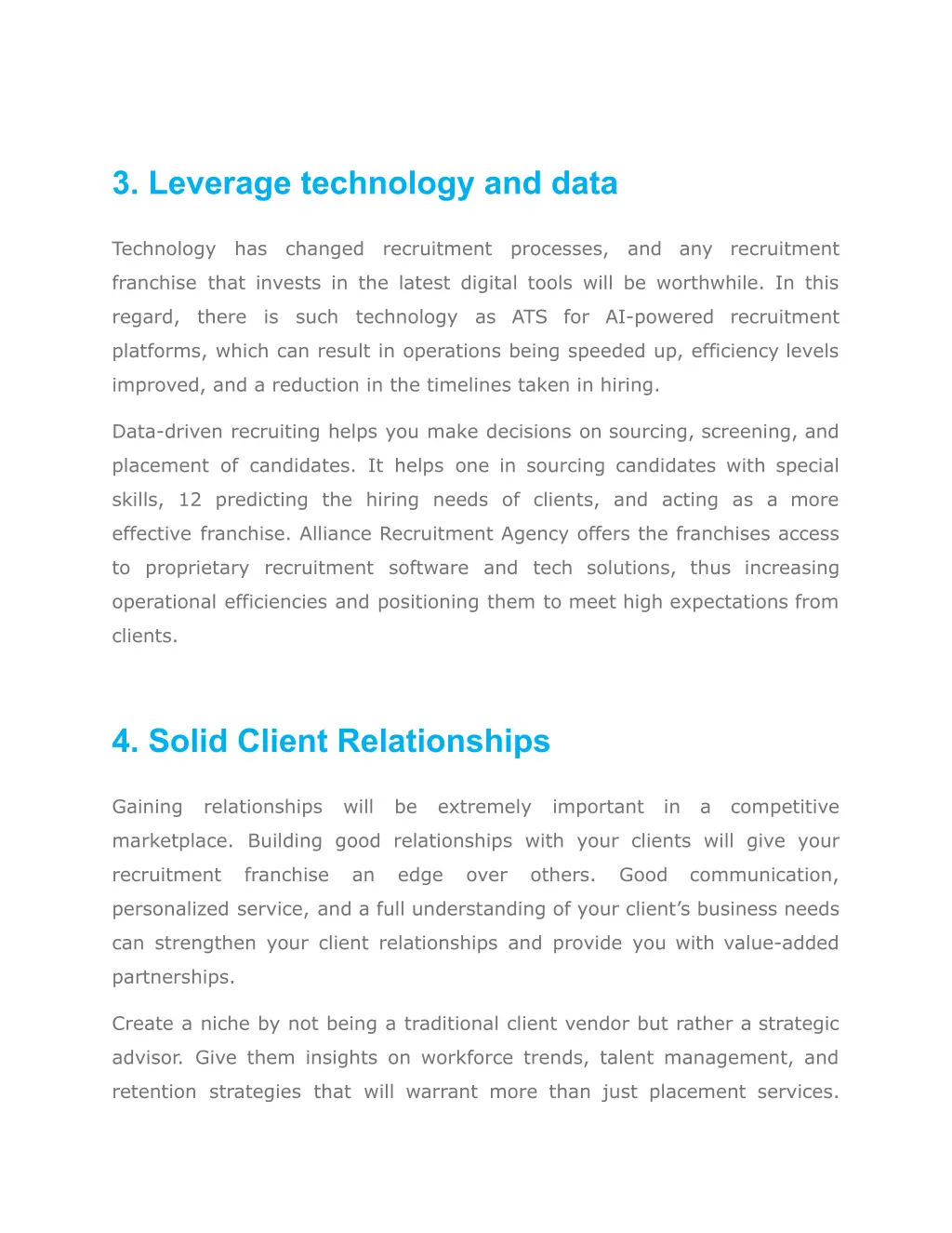 3 leverage technology and data
