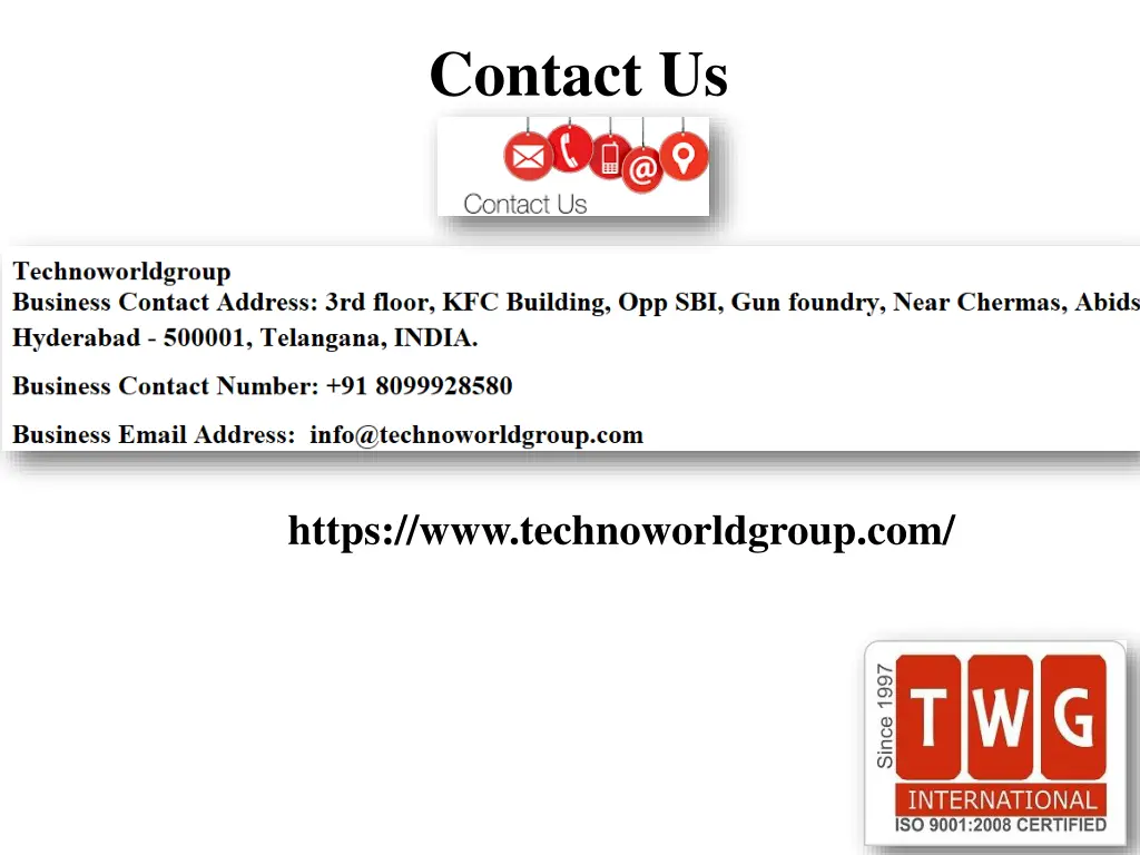 contact us