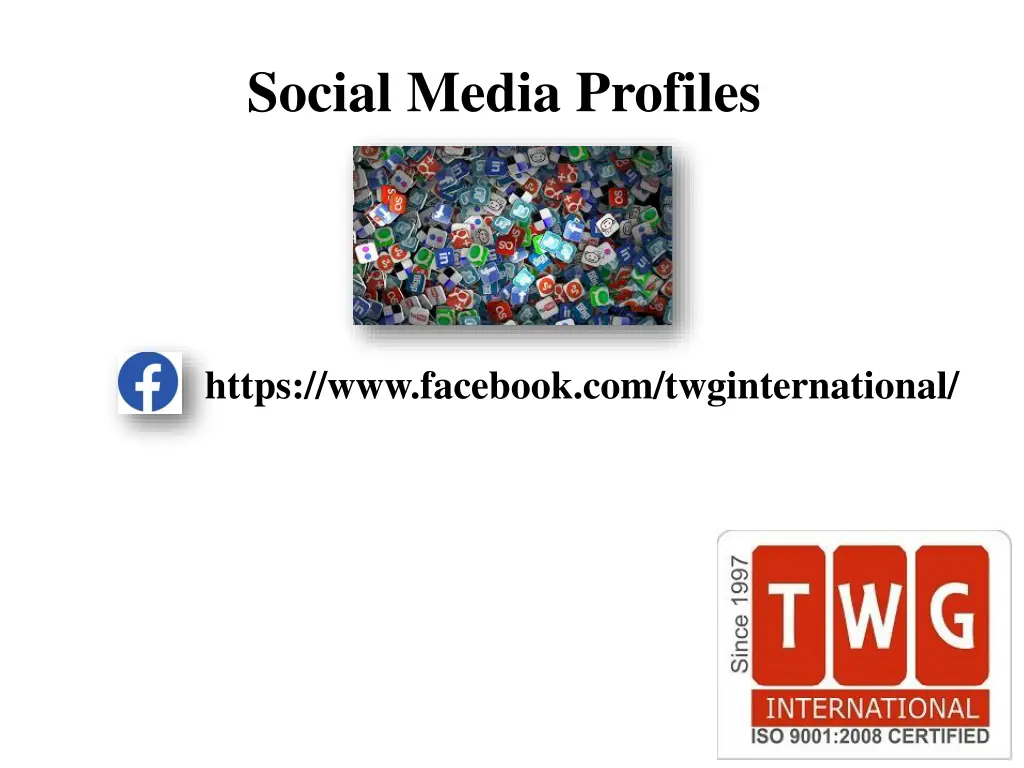 social media profiles