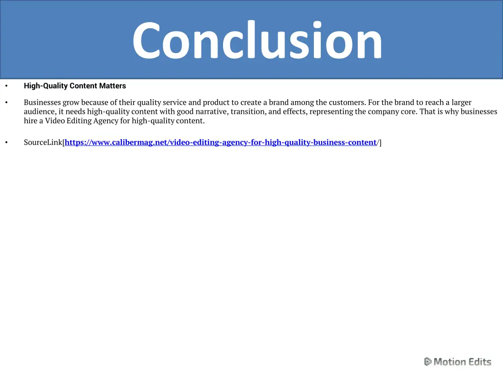 conclusion