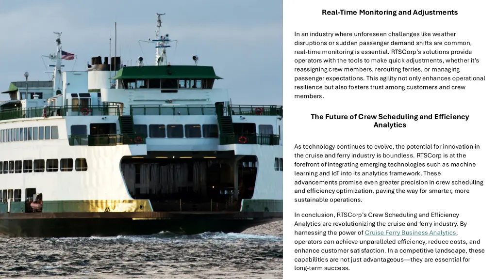real time monitoring and adjustments
