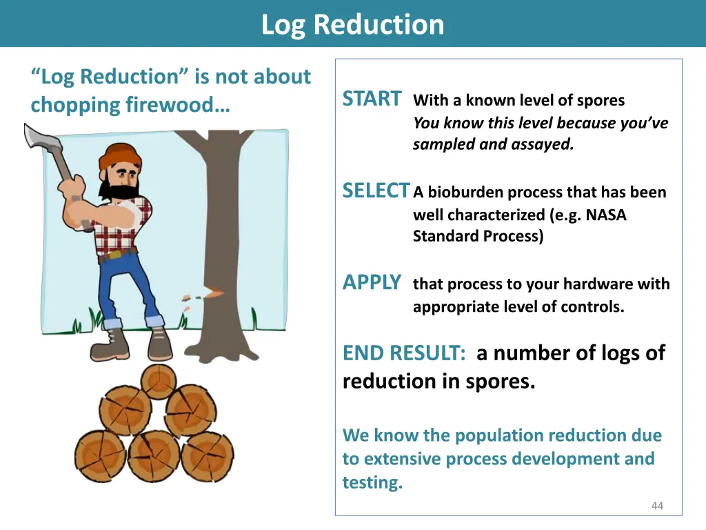 log reduction