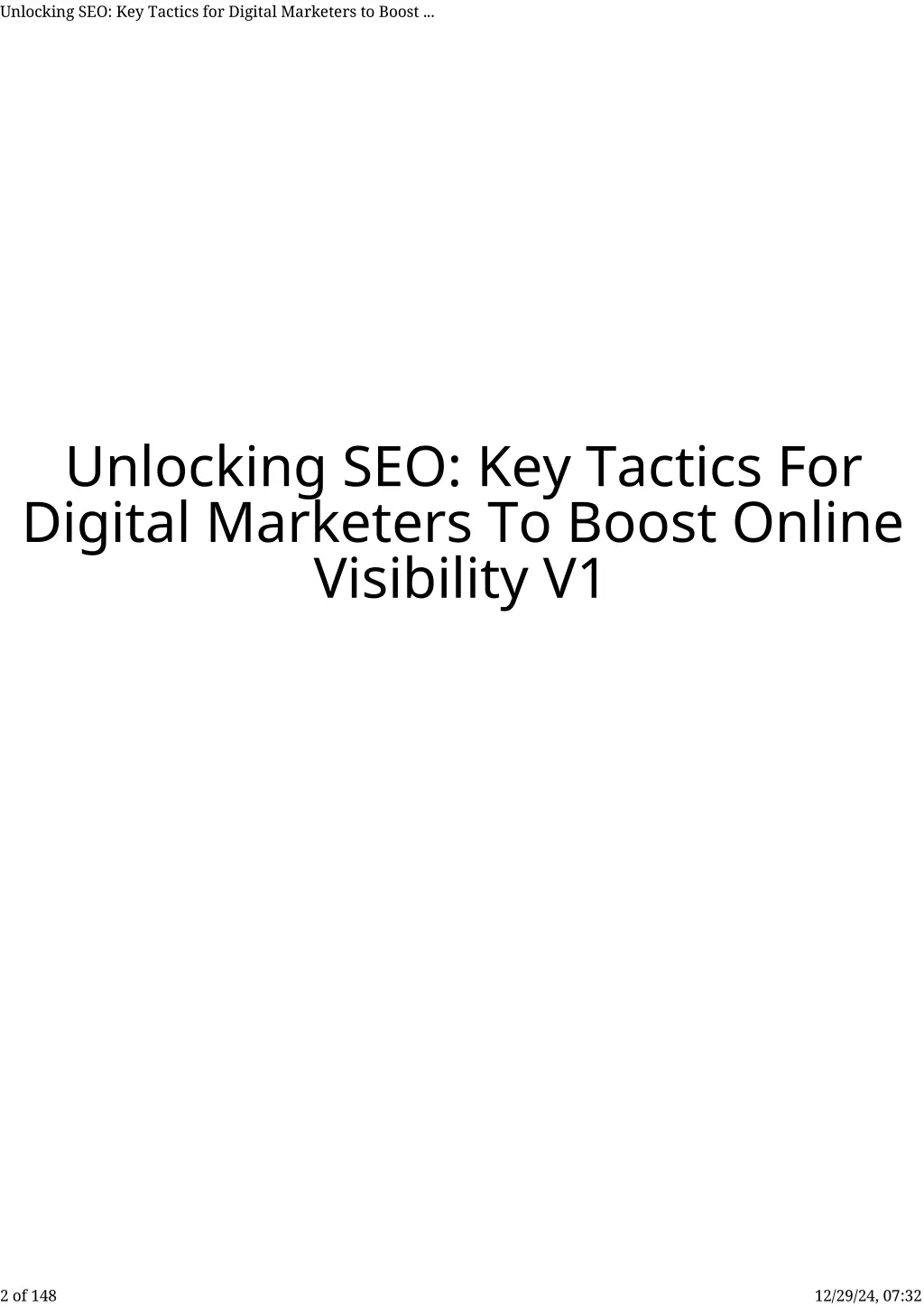 unlocking seo key tactics for digital marketers 1