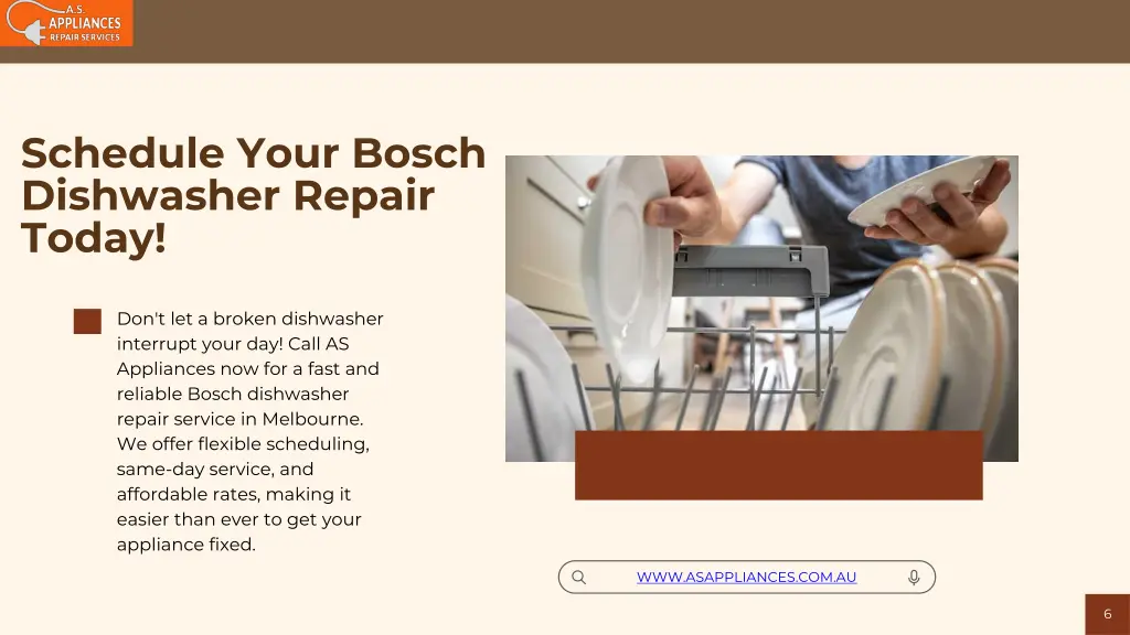 schedule your bosch dishwasher repair today