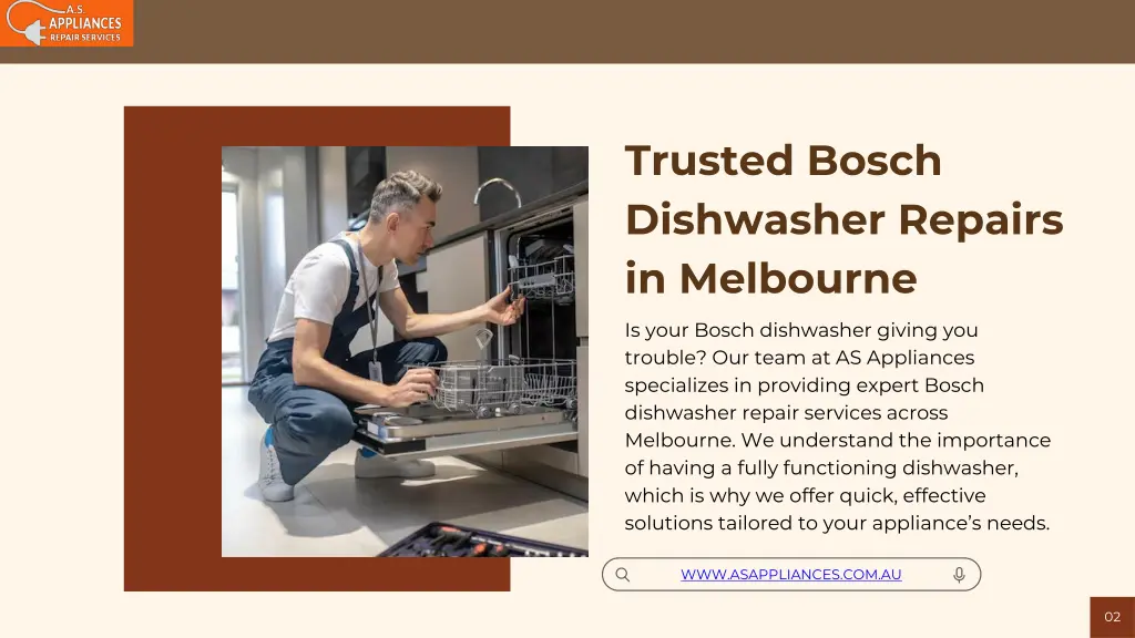 trusted bosch dishwasher repairs in melbourne