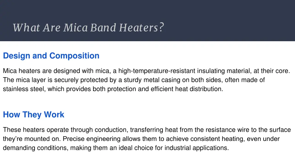 what are mica band heaters