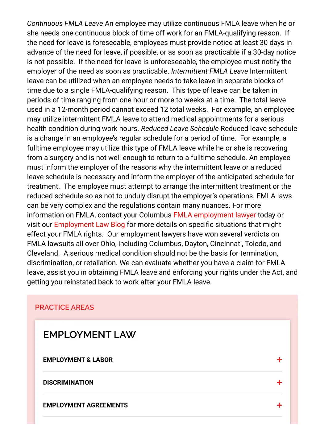 continuous fmla leave an employee may utilize