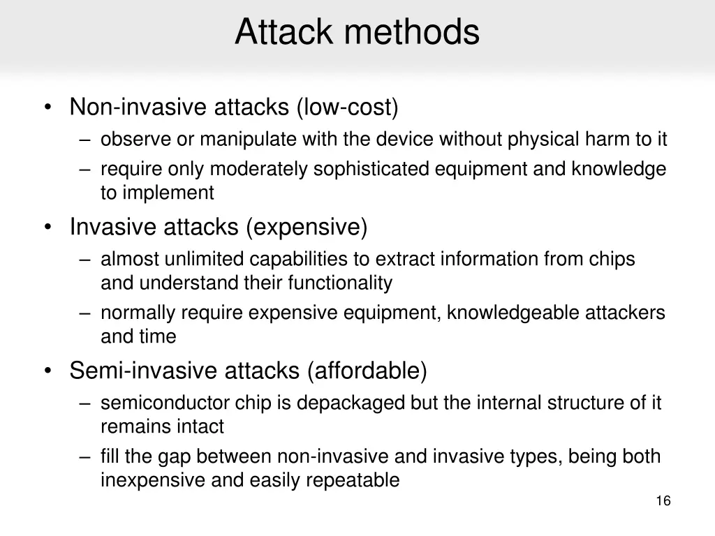 attack methods