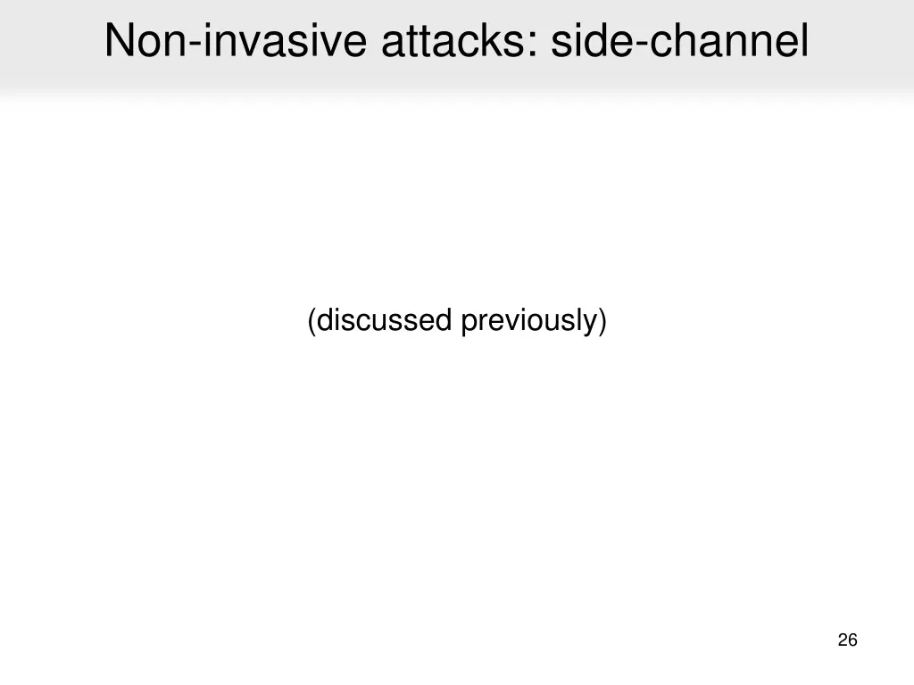 non invasive attacks side channel