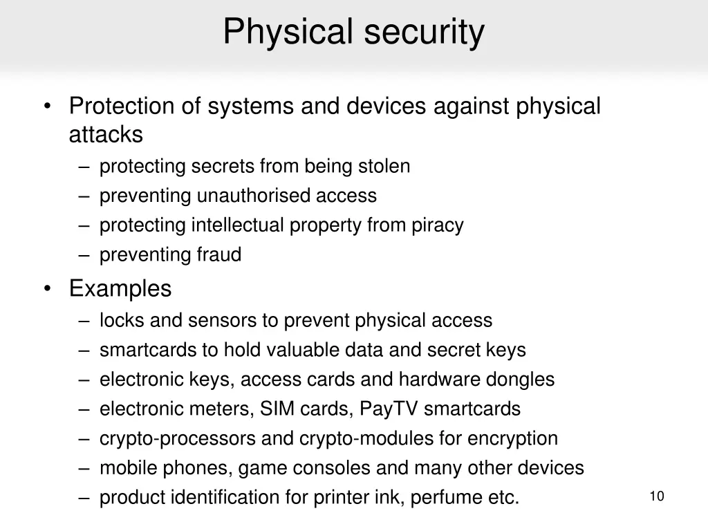 physical security