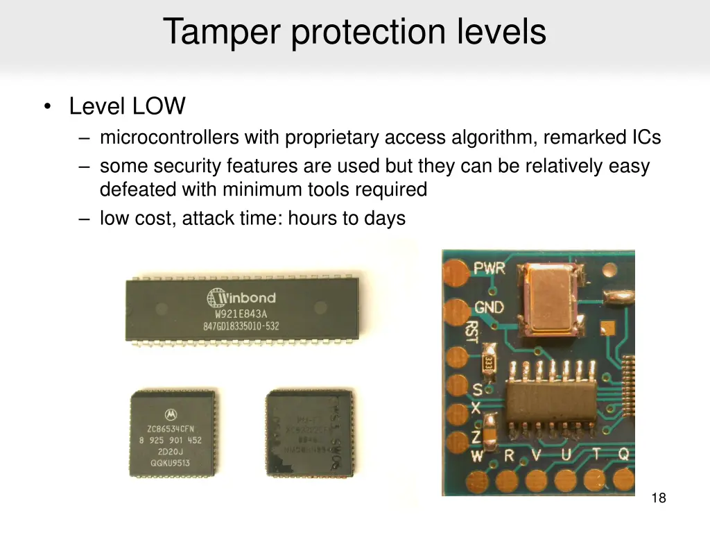 tamper protection levels 1