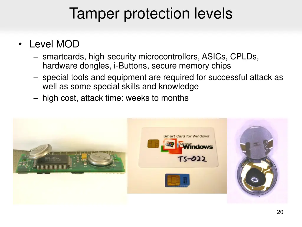 tamper protection levels 3