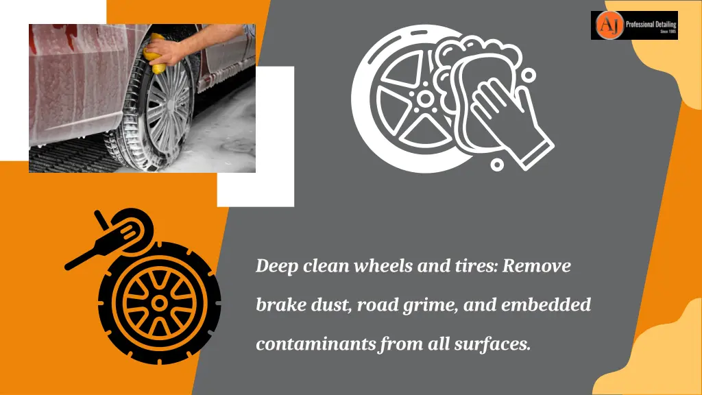 deep clean wheels and tires remove