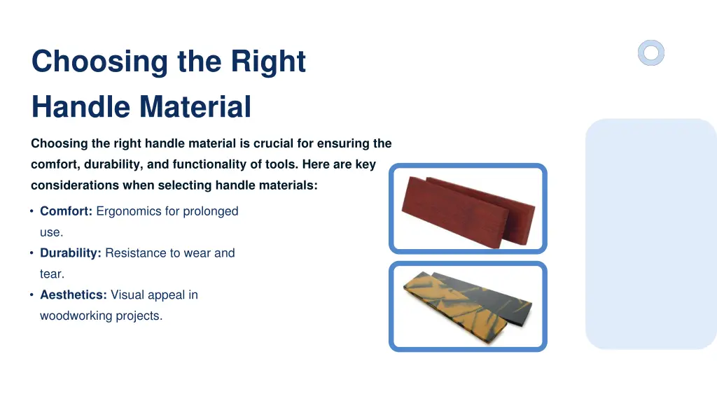 choosing the right handle material