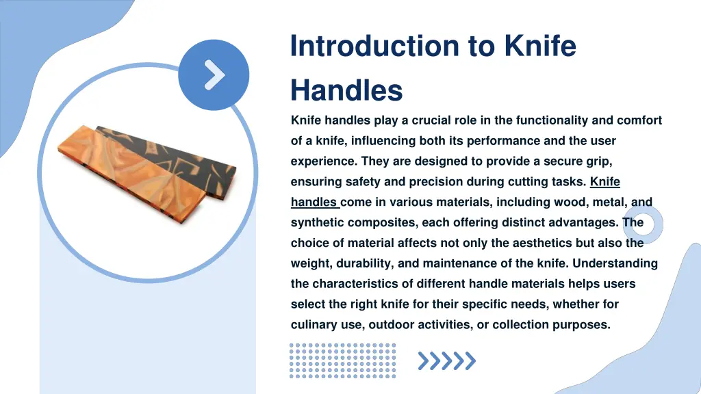 introduction to knife handles