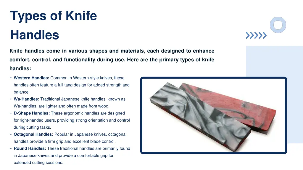 types of knife handles