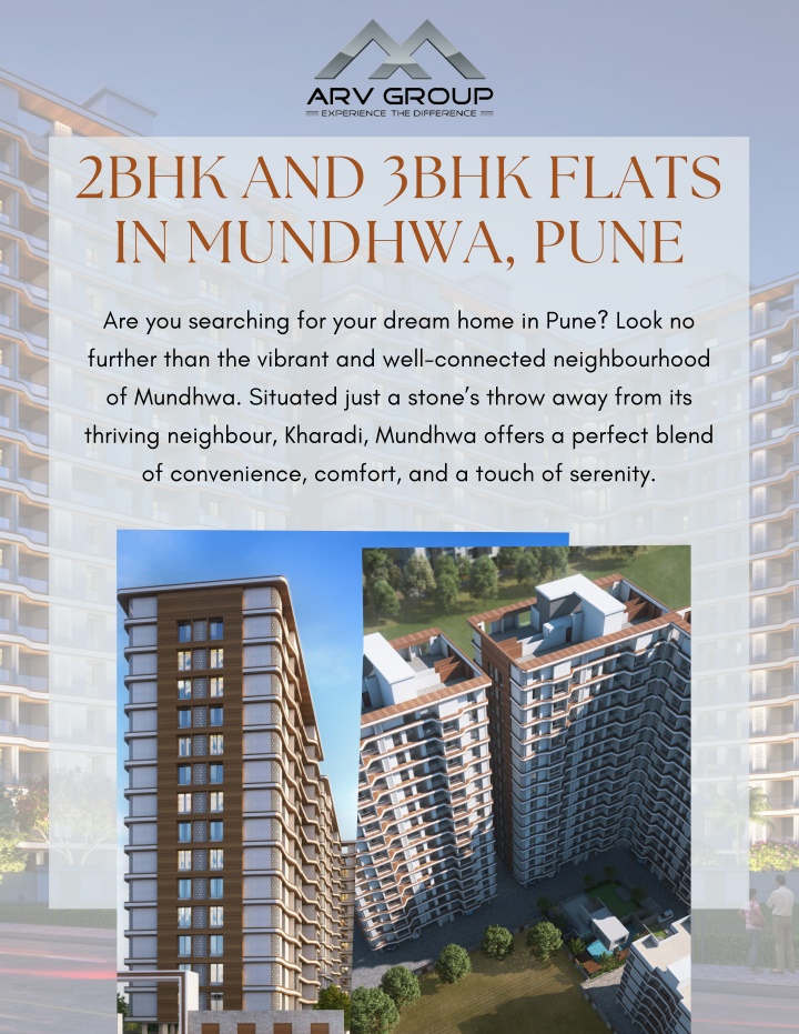 2bhk and 3bhk flats in mundhwa pune