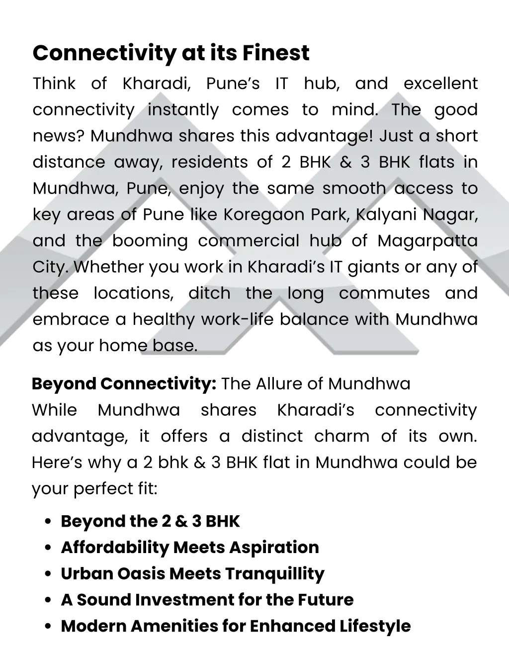 connectivity at its finest think of kharadi pune