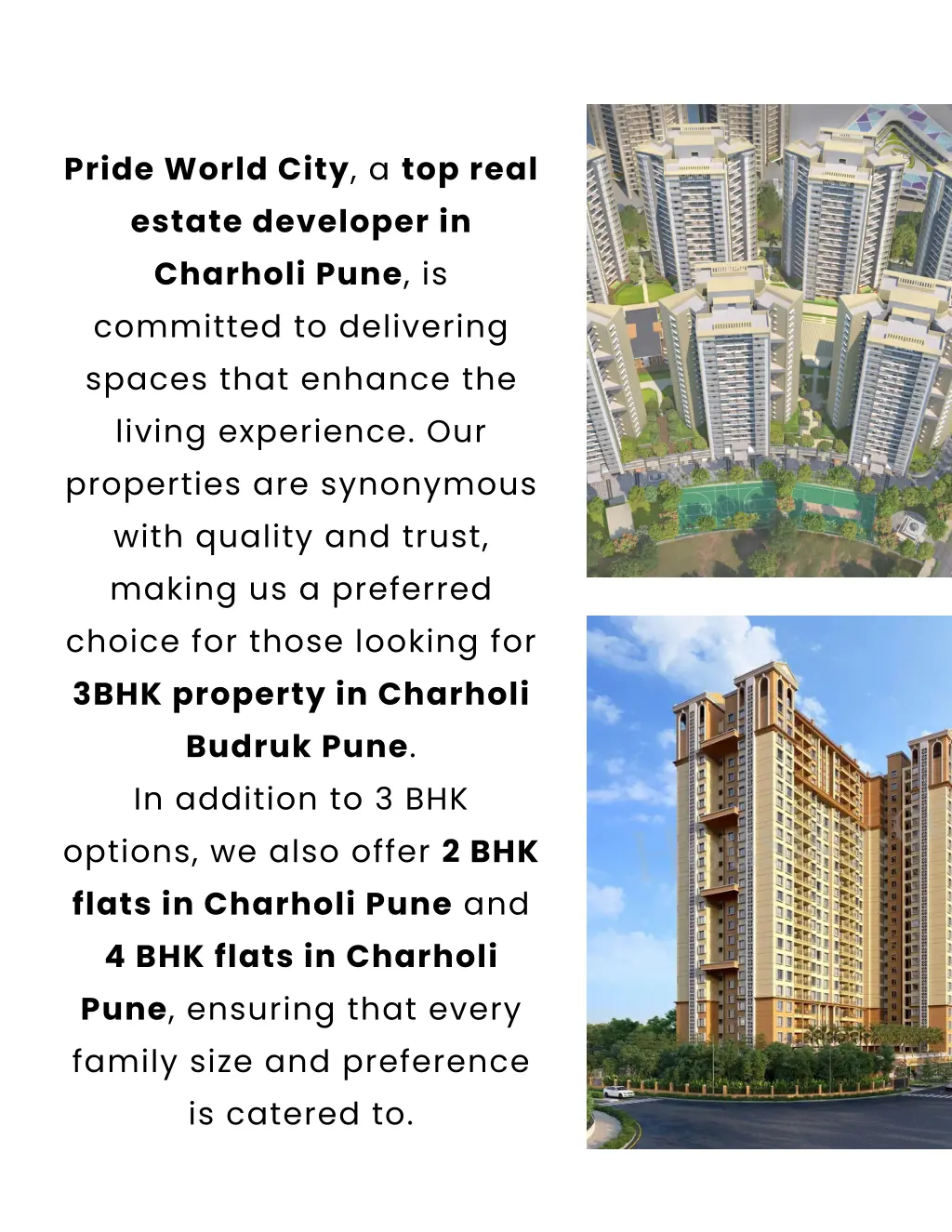 pride world city a top real estate developer