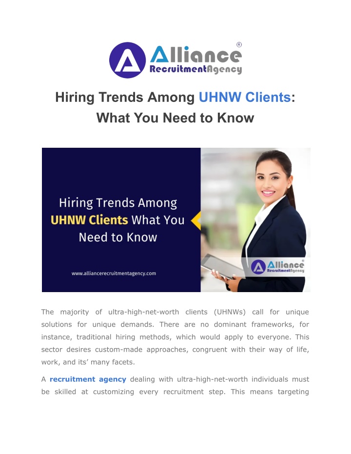 hiring trends among uhnw clients what you need