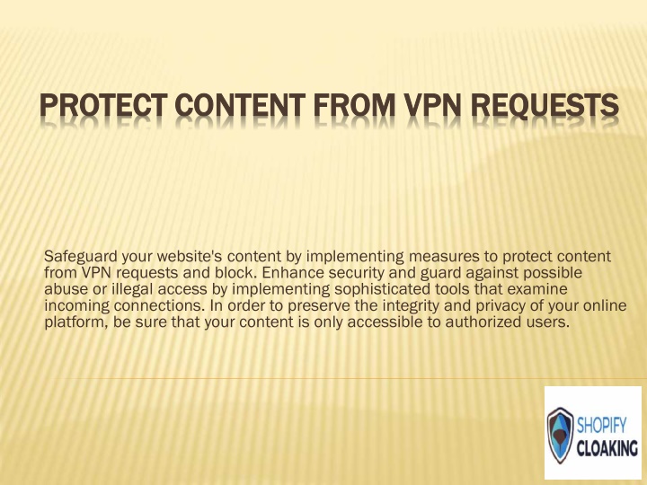 protect content from vpn requests protect content