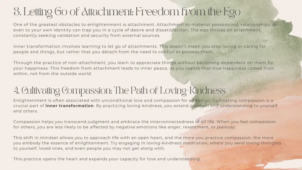 3 letting go of attachment freedom from the ego